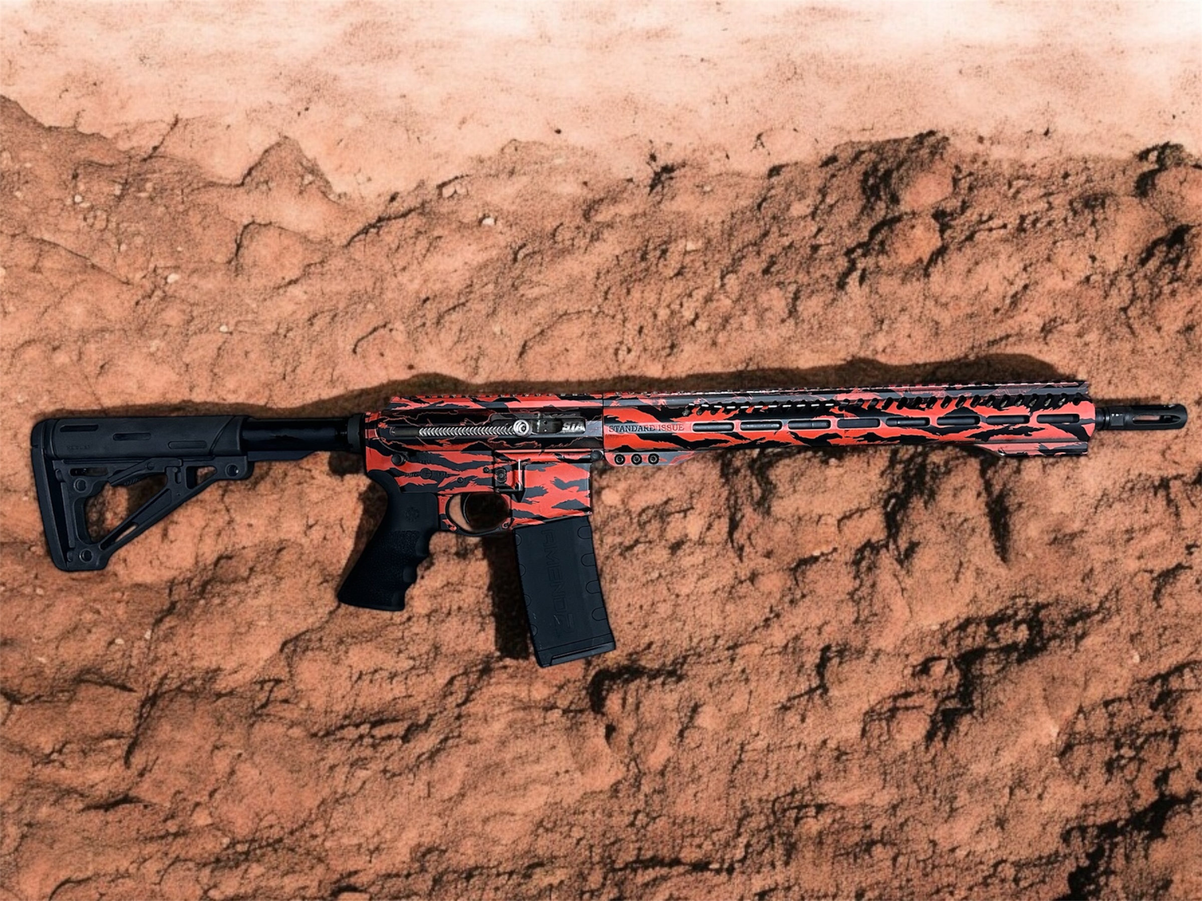 Custom Peacekeeper - Tiger Stripe Red