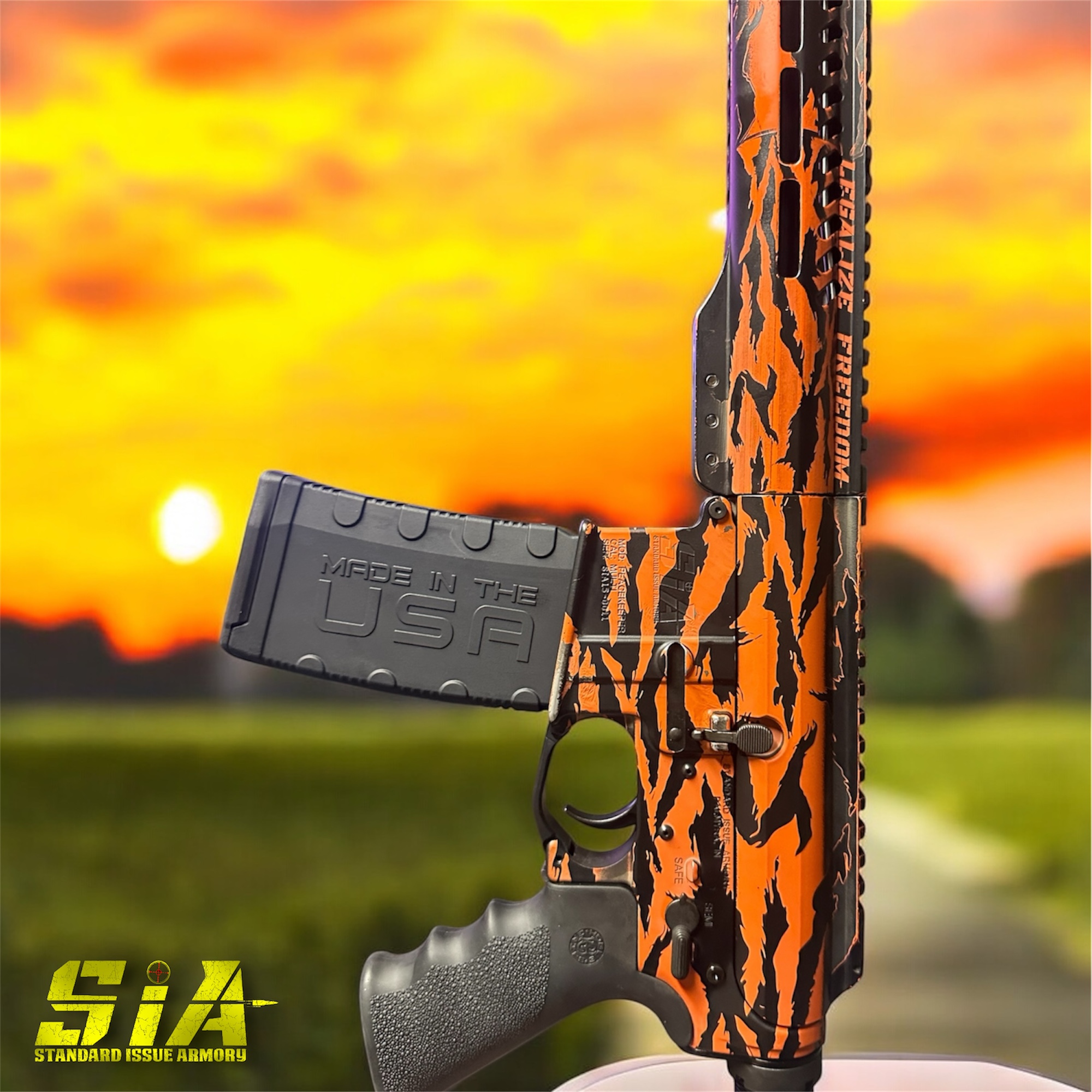 Custom Peacekeeper - Tiger Stripe Orange